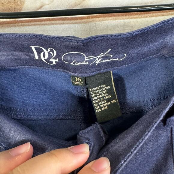 DG2 By Diane Gilman Purple Skinny Jeggings Size 16 - Picture 5 of 5